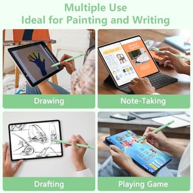 ​​​Stylus Pen for iPad 2018-2023 with Palm Rejection, Active Pencil for iPad 10th/9th/8th/7th/6th Generation, for iPad Pro 11/12.9 inch, for iPad Air 5th/4th/3th Gen, for iPad Mini 6th/5th Gen (Green) - Image 3