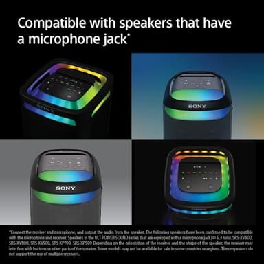 Sony ULT MIC Wireless Microphone for Karaoke with 20 Hour Battery, Includes Two Wireless Mics and Receiver (UOULTMIC1) - Image 2