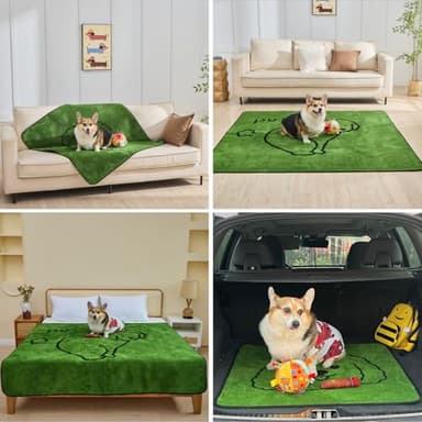 Qeils Reusable Puppy Pads, Washable Pee Pads for Dogs 4 Pack Durable Absorbent Leakproof Dog Training Pads for Home or Travel, Non-Slip Wee Wee Pads Potty Pads 30"x34" - Image 6