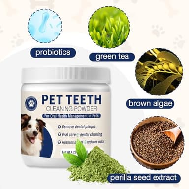 Dental Powder for Dogs Dog Teeth Cleaning Products Dog Tooth Cleaning Powder 120 Grams - Image 5