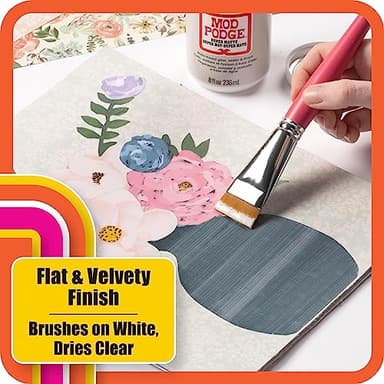Mod Podge Super Matte, Premium All-in-One Glue, Sealer, and Finish, 8 fl oz, CS27596, Clear - Image 4