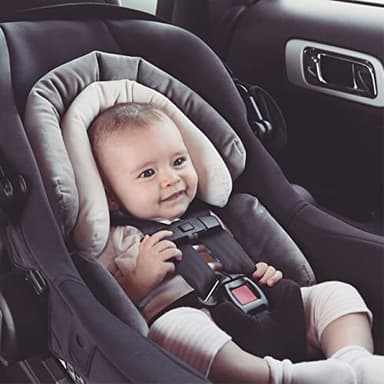 Diono Cuddle Soft® 2-in-1 Head Support with Chest Pads - Gray/Arctic - Image 2