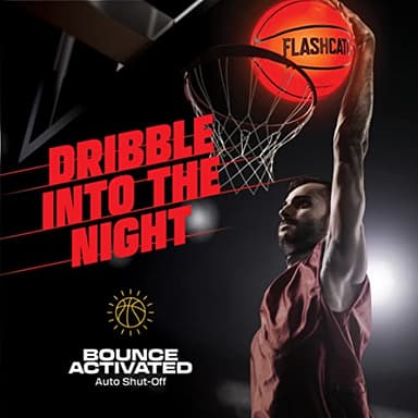 FlashCatch Light Up Basketball - Glow in The Dark - Sports Gear Accessories Gifts for Boys 8-15+ Year Old - Kids Teens Gift Birthday Ideas - Teen Boy Toys Ages 8 9 10 11 12 13 14 15 Outdoor Teenager - Image 2