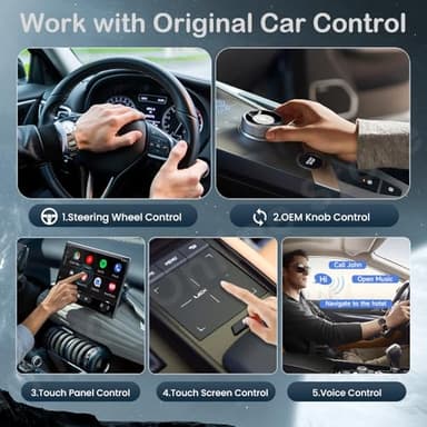 Crazygol Wireless CarPlay Adapter, Car Play Adapter with Netflix/YouTube/TF Card Plug & Play Dongle Support, USB Dongle for Android Auto from 2015&iPhone iOS10+ - Image 8