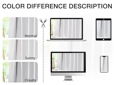 Kayne Studio White Full Blackout Linen Textured Pinch Pleated Curtains 102 inch Extra Long for Living Room,Thermal Insulating Pinch Pleated Drapes for Traverse Rod,40" x 102",9 Hooks,1 Panel - Image 8