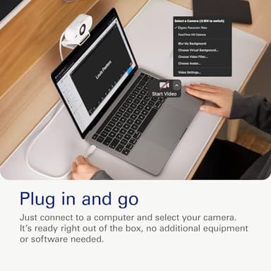 Elgato Facecam Neo – Full HD Webcam with Easy-Slide Privacy Shutter, Light Correction, For Video Calls, Streaming, Teams/Zoom/Slack/OBS/Twitch/Youtube, and more – USB-C/Plug & Play on PC/Laptop/Mac - Image 3