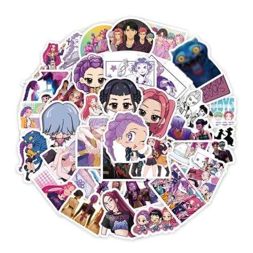 74PCS Movie Hunters Stickers, Anime Stickers Waterproof Vinyl Decals Laptop, Cell Phones, Water Cups Stickers - Image 1