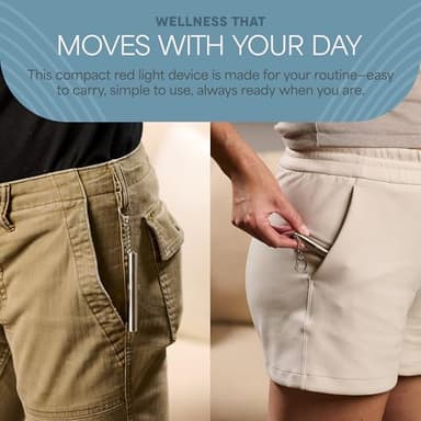 LifePro Mini 3.5 in Red Light Therapy for Body, Joints & Muscles - Portable Pocket Sized Red Light Therapy Device - Led Red Light Therapy for Face & Body - Image 5