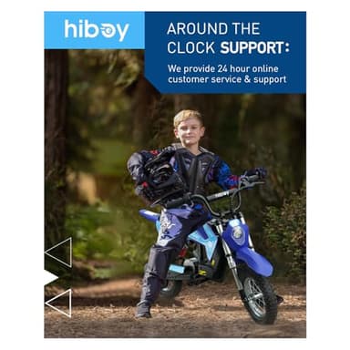 Hiboy DK1 36V Electric Dirt Bike,300W Electric Motorcycle - Up to 15.5MPH & 13.7 Miles Long-Range,3-Speed Modes Motorcycle for Kids Ages 3-10 - Image 8