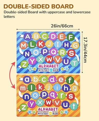 JoyCat Mystery Alphabet Box for Kids 52 PCS Letters Sorting Matching Game Activities Letter Sounds Fine Motor Learning Toys for Preschool Kindergarten Classroom - Halloween - Image 2