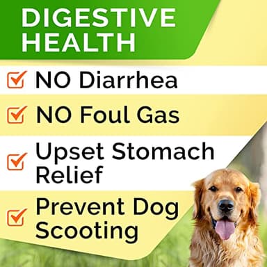 StrellaLab Dog Probiotics Treats for Picky Eaters - Digestive Enzymes + Prebiotics - Chewable Fiber Supplement - Allergy, Diarrhea, Gas, Constipation, Upset Stomach Relief - Improve Digestion&Immunity - Image 5