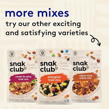 Snak Club Yogurt Trail Mix with Raisins, Peanuts, Dried Dates, Yogurt Chips, Cashews, and Almonds, Gluten-Free and Kosher Snack, 6.75 oz Resealable Bags, 6 Pack - Image 6
