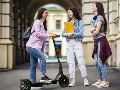 Electric Scooter for Adults, 19 Miles Long Range,19 Mph Top Speed, Commuting Electric Scooter with Turn Signals, Double Braking Systems E Scooter for Adults and Teens - Image 5