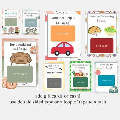 Christmas Gift Card Book - Surprises On Every Page, DIY Spiral-Bound Merry Christmas College Survival Gift Card Book Holder, Greeting Cards Holder for College Student Graduation Gifts (# A) - Image 4