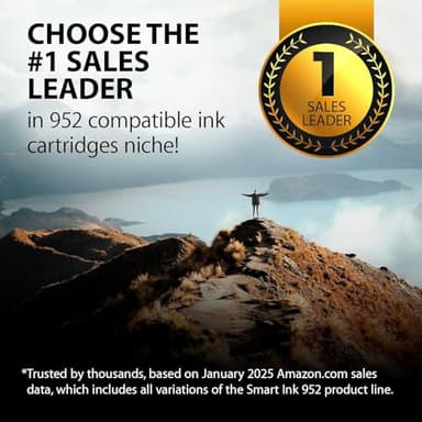 Smart Ink Compatible Ink Cartridges Replacement for HP 952XL 952 XL 4 Combo Pack (Black, Cyan/Magenta/Yellow) to use with HP OfficeJet Pro 8710 7740 8720 8715 8210 8703 OfficeJet 8702 Printers - Image 2