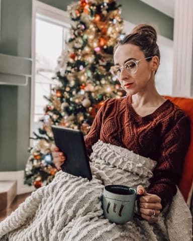 TIJN Blue Light Blocking Glasses Men Women Vintage Thick Round Rim Frame Eyeglasses(Red/Green) - Image 8