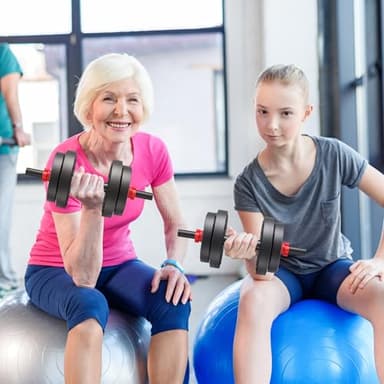 Fitvids Adjustable Dumbbell Set, 60lbs Free Weights Set with Connector, 4 in 1 Changeable Dumbbells and Barbell for Exercise and Fitness - Image 7