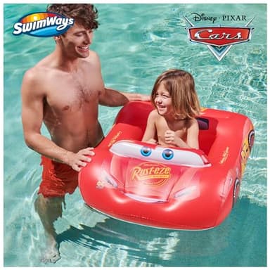 Swimways Disney Pixar Cars Inflatable Water Boat Vehicle, Inflatable Pool Floats and Kids Pool Toys, Cars Pool Party Supplies for Kids Aged 3 & Up - Image 2
