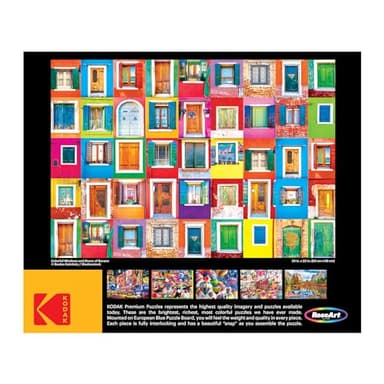 RoseArt - Kodak Premium - Colorful Windows and Doors of Burano - 1500 Piece Jigsaw Puzzle for Adults - Image 4