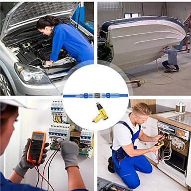 Kuject Heat Shrink Solder Seal Wire Connectors Kit 120PCS, Waterproof Butt Connector Heat Shrink Electrical Terminals, Insulated Solderless Wiring Splice Connectors for Marine Automotive Boat Truck - Image 7