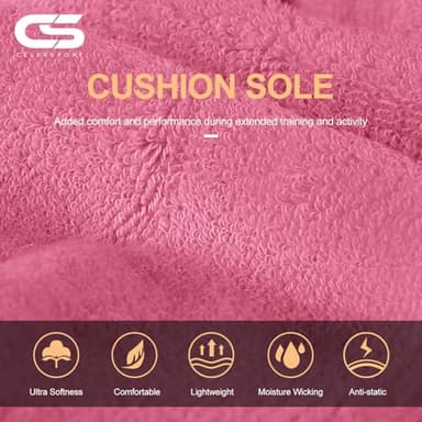 CS CELERSPORT Running Socks for Women and Men Ankle Athletic Colorful socks Low Cut Sports Tab Socks for Men and Women (6 Pairs), Small, Multicolor - Image 5