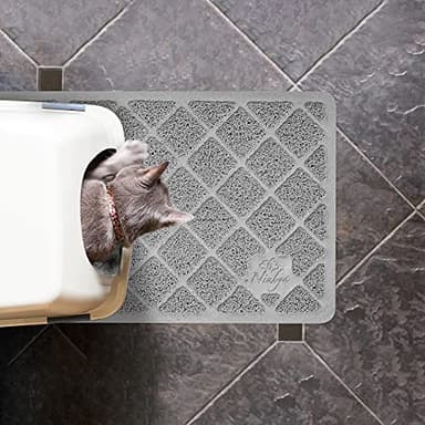 Niubya Premium Cat Litter Mat, Litter Box Mat with Non-slip and Waterproof Backing, Litter Trapping Mat Soft on Kitty Paws and Easy to Clean, Cat Mat Traps Litter from Box - Image 2