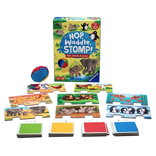Ravensburger Hop, Waddle, Stomp! - Entertaining Animal Puzzle Game for Kids | Skill Development | Engaging Play | Trustworthy Quality | Ideal for Ages 2 and Up - Image 1