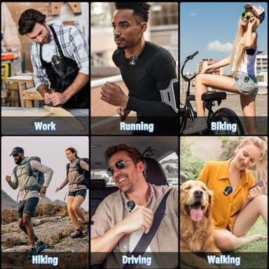 ZYHKON Wearable Bluetooth Speaker, Clip-on Wireless Portable Speakers, IP56 Waterproof Clip Speaker Up to 18 Hours Battery Life, Built-in Mic for Hands-Free Music/Calls, Black and Yellow - Image 7