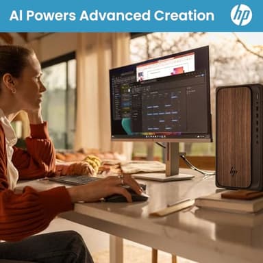 HP 2025 OmniDesk M03 Business Next Gen AI PC Desktop, Intel Core Ultra 7 265, 32GB DDR5 RAM, 1TB SSD, USB-C, Wi-Fi 6, Wired KB & Mouse, Windows 11 Home, Bundle with ADATA 512GB External SSD - Image 5