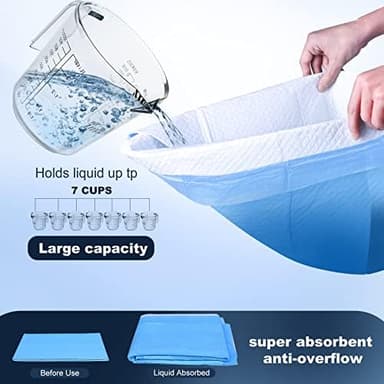 Boscute XXL Thicken 6 Layers Heavy Absorbent 30"x36" Pet Training Dog Pee Pads, Extra Large Polymer Leak-Proof Quick Dry Puppy Pee Pads, Disposable Pee Pads for Dogs Cats Rabbit - Image 5