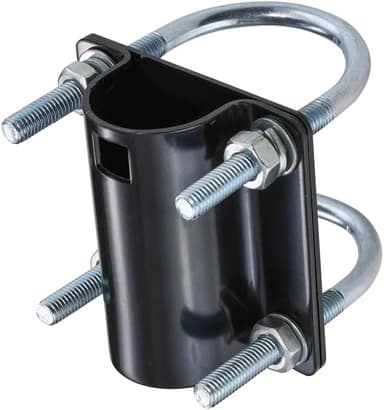 Antenna Mast Pipe Mount and Flag Pole Mounting Adapter Works with Starlink Dish and Integrated Structure Universal Antenna Heavy Duty Steel Pole Mount V-Clamp Bracket Roof Mounting - Image 2