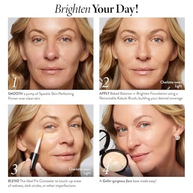 LAURA GELLER NEW YORK Award-Winning Baked Balance-n-Brighten Color Correcting Powder Foundation - Medium - Buildable Light to Medium Coverage - Demi-Matte Natural Finish - Image 5