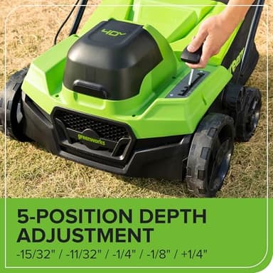 Greenworks 40V 15 inch Dethatcher/Scarifier, Tool Only - Image 6