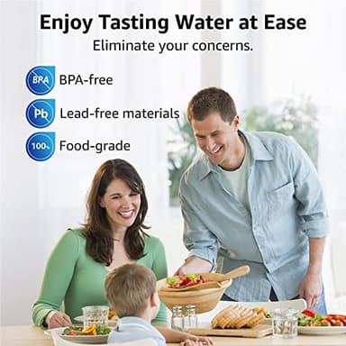 Overbest NSF Certified Pitcher Water Filter, Replacement for Brita® Pitchers and Dispensers, Brita® Classic 35557, OB03, Mavea® 107007, and More, Includes 6 Filters - Image 9