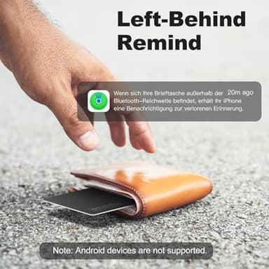 VODESON Waterproof Smart Wallet Tracker Card - Works with Apple Find My, Wireless Charging, Ideal for Luggage, Phones, Passports - IP68, iOS Compatible Key Finder - Image 8