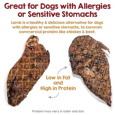 Riley's Premium Dehydrated Lamb Lung Dog Treats - Sourced in USA, Made in USA - Air Dried Crunchy & Delicious Lamb Dog Treats - 6 oz - Image 3