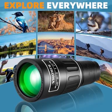 16X52 HD Monocular Telescope,High Power Compact Monoculars for Adults Kids, HD Monocular Scope for Bird Watching Hiking Concert Travelling - Image 7