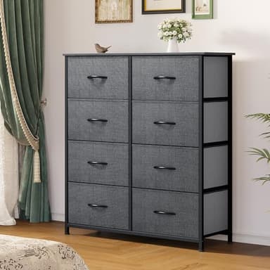 YITAHOME Dresser for Bedroom, Fabric Dresser with 8 Drawers, Tall Chest of Drawers for Closet - Image 5