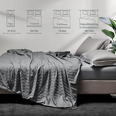 Elegear Revolutionary Cooling Blanket Twin, Absorbs Heat to Keep Body Cool for Night Sweats, Double Sided Arc-Chill3.0 Cooling Fiber Q-Max>0.5, Lightweight Summer Cold Blankets for Sleeping, 59“ x 79” - Image 7