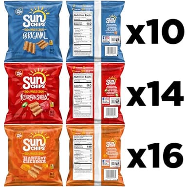 Sunchips Multigrain Chips Variety Pack, 40 Count - Image 2