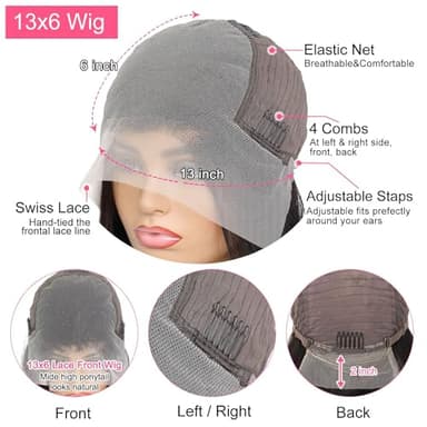 Drosuud 30 Inch 13X6 Lace Front Wigs Human Hair 200% Density Body Wave HD Lace Front Wigs Human Hair Pre Plucked Glueless Wigs Human Hair for Women With Baby Hair - Image 5