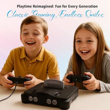 Nintendo 64 Console Premium with 2 Controllers, 256KB Memory Card, HDMI Cable (Renewed) - Image 5