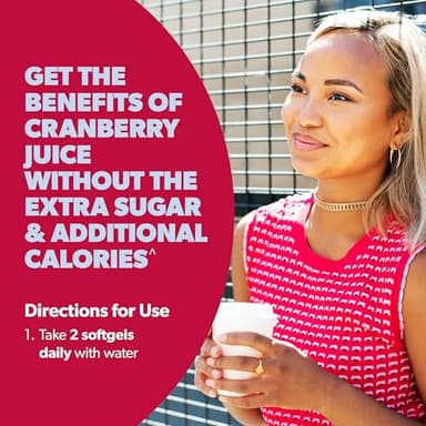 AZO Cranberry Supplement, Made with Concentrated Whole Fruit Cranberry Powder to Help Cleanse and Protect the Urinary Tract*, Sugar Free Cranberry Pills, Non-GMO, 100 Softgels - Image 7