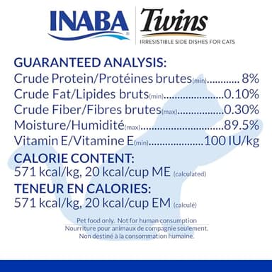 INABA Twins for Cats, Side Dish/Topper Cups, 1.23 Ounces per Serving, 16 Servings, Tuna & Chicken with Salmon Recipe - Image 6