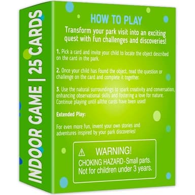 QUOKKA Scavenger Hunt Game for Toddlers 3-5 – 50 Toddler Activities Outdoor Cards Game Set - Fun Educational Play for Preschool Boys and Girls and Early Development - Image 8