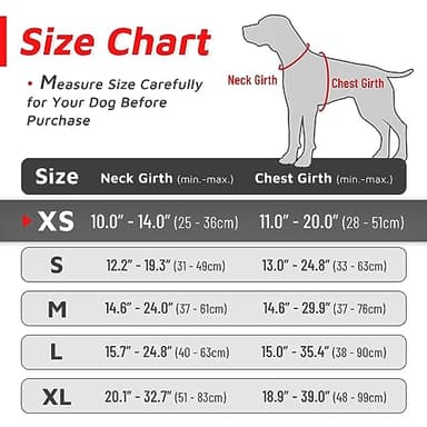 Eagloo Small Dog Harness No Pull, Service Vest with Reflective Strips and Control Handle, Adjustable and Comfortable for Easy Walking, No Choke Pet Harness with 2 Metal Rings, Red, XS - Image 2