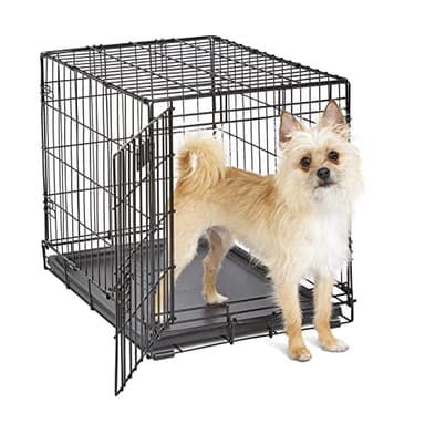 MidWest Homes for Pets 24-Inch iCrate Folding Dog Crate with Divider Panel, Leak-Proof Tray & Secure Latches – Metal Wire Kennel for Small Breeds – Portable, Durable & Easy to Assemble - Image 1