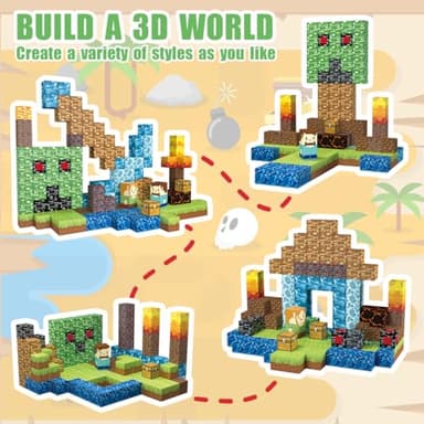 AIDYVOI 160 PCS Magnetic Blocks Building Toys, Build 3D Magnetic Building Blocks Set for Kids Ages 3+, Magnet Blocks STEM Sensory Educational Christmas Birthday Gifts Construction Toys - Image 7