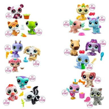 Littlest Pet Shop - Pet Surprise 3-Pack - Series 3, Gen 7 Authentic LPS Bobble Head Toy Figure, Collectible Toy Animal, Ages 4+ - Image 2