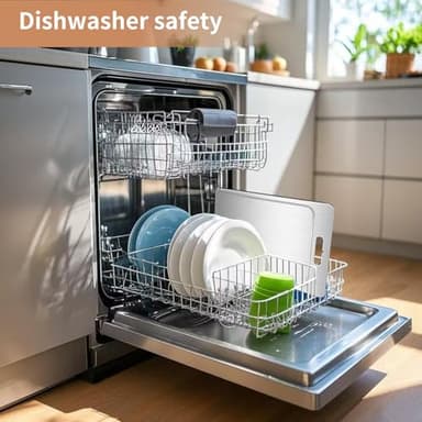 Titanium Cutting Board 100% Pure Cutting Boards With Juice Groove Metal Grade Food Double Sided Chopping Board for Cutting Meats Vegetables Fruits(Titanium-X-Large) - Image 7